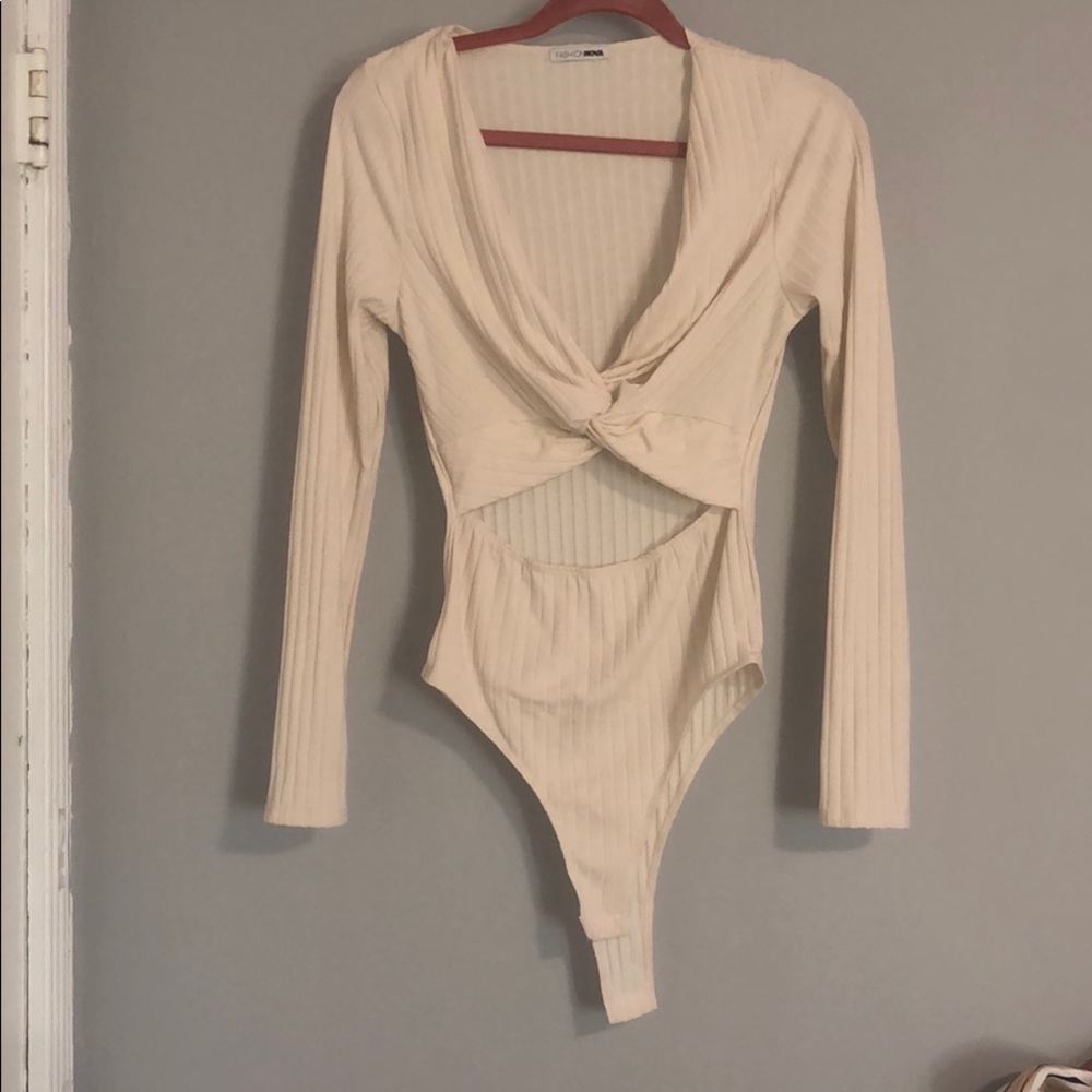 Cream bodysuit